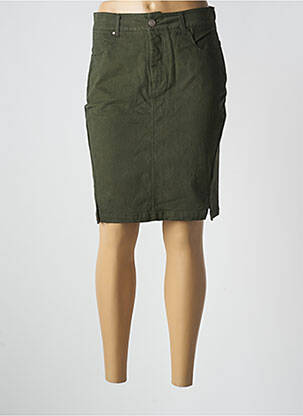 Jupe mi-longue kaki PAUL BRIAL femme