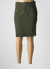 Jupe mi-longue kaki PAUL BRIAL femme