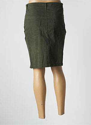 Jupe mi-longue kaki PAUL BRIAL femme