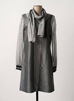 Robe mi-longue gris PAUL BRIAL femme