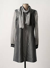 Robe mi-longue gris PAUL BRIAL femme