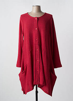 Gilet manches longues rouge G!OZE femme