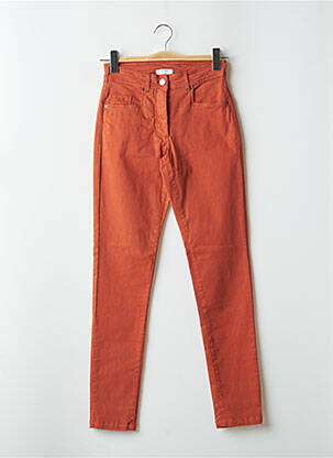 Pantalon slim orange PAUL BRIAL femme