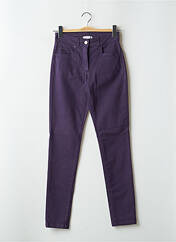 Pantalon slim violet PAUL BRIAL pour femme seconde vue