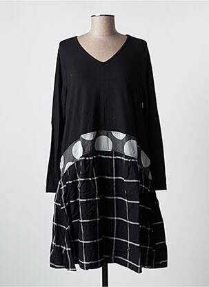 Robe mi-longue noir G!OZE femme