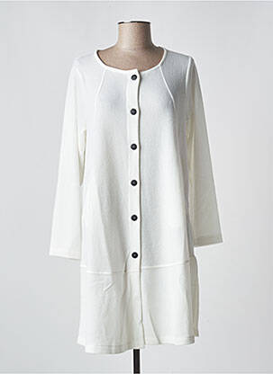 Gilet manches longues ecru G!OZE femme