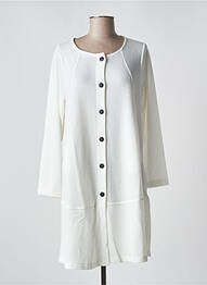 Gilet manches longues ecru G!OZE femme