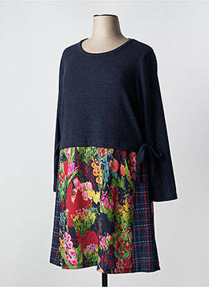 Robe mi-longue bleu MALOKA femme
