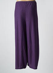 Pantalon droit violet G!OZE pour femme seconde vue