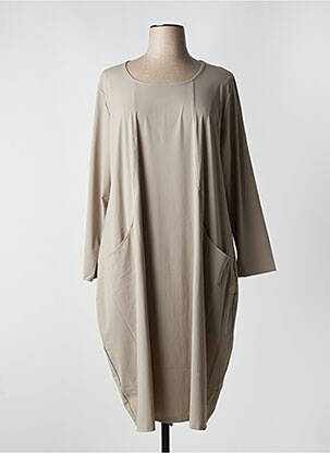 Robe longue taupe G!OZE femme