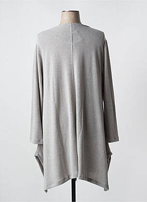 Gilet manches longues gris G!OZE femme
