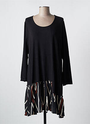 Robe mi-longue noir G!OZE femme