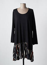 Robe mi-longue noir G!OZE femme