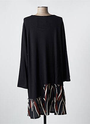 Robe mi-longue noir G!OZE femme