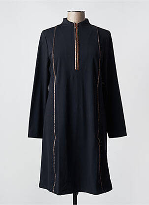 Robe mi-longue noir MALOKA femme