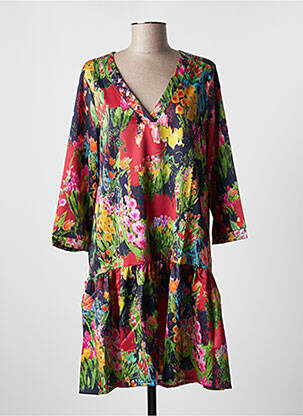 Robe mi-longue bleu MALOKA femme