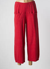 Pantalon droit rouge G!OZE pour femme seconde vue