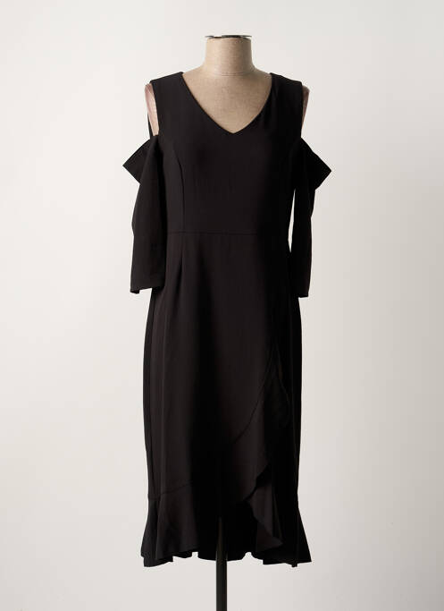 Robe mi-longue noir PAUL BRIAL pour femme