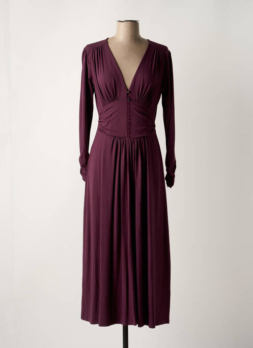 Robe longue violet PAUL BRIAL pour femme