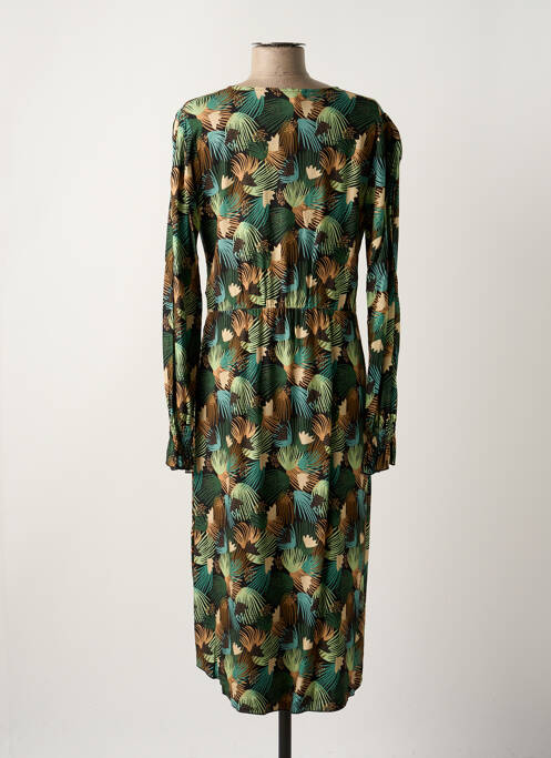 Robe mi-longue vert PAUL BRIAL pour femme