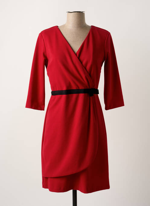 Robe mi-longue rouge PAUL BRIAL pour femme