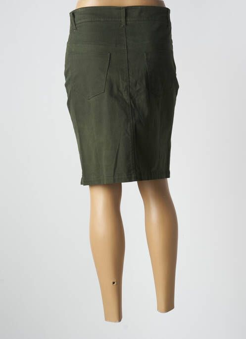 Jupe mi-longue kaki PAUL BRIAL pour femme