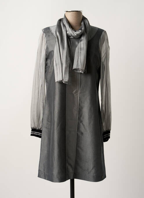 Robe mi-longue gris PAUL BRIAL pour femme