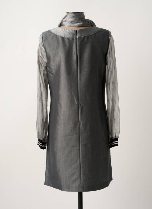 Robe mi-longue gris PAUL BRIAL pour femme