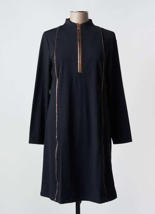 Robe mi-longue noir MALOKA pour femme