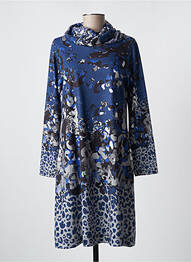 Robe mi-longue bleu MALOKA femme