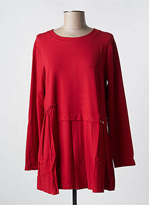 Tunique manches longues rouge MALOKA femme