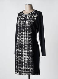 Robe mi-longue noir MALOKA femme
