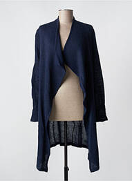Gilet manches longues bleu MALOKA femme