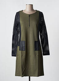 Robe mi-longue kaki MALOKA femme
