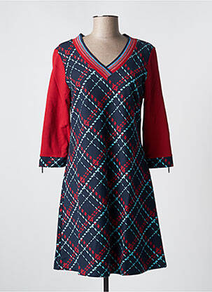 Robe mi-longue rouge MALOKA femme