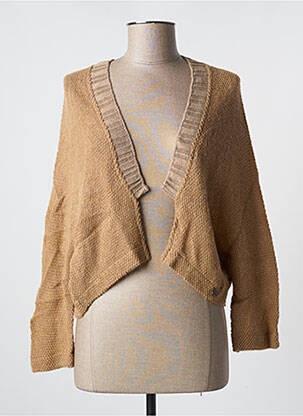 Gilet manches longues marron MALOKA femme