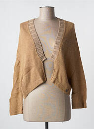 Gilet manches longues marron MALOKA femme