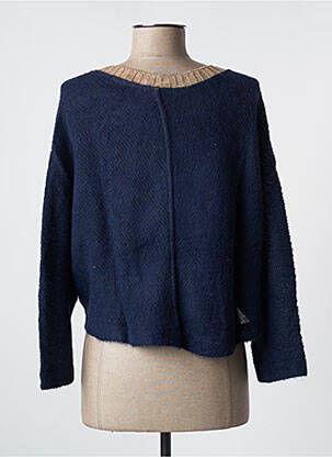 Gilet manches longues bleu MALOKA femme