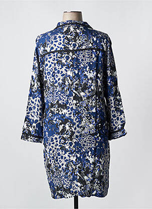 Robe mi-longue bleu MALOKA femme