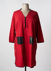 Robe mi-longue rouge MALOKA pour femme seconde vue