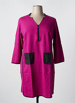 Robe mi-longue rose MALOKA femme