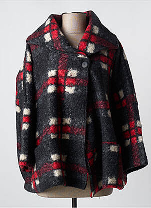 Manteau court rouge G!OZE femme