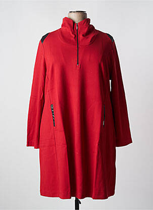Robe mi-longue rouge MALOKA femme