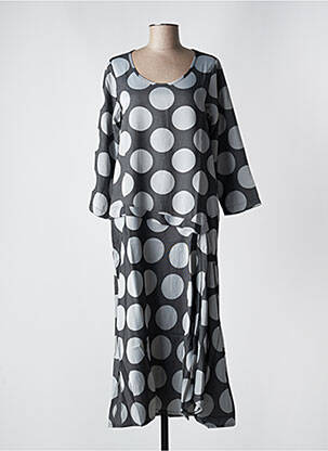 Robe mi-longue gris G!OZE pour femme