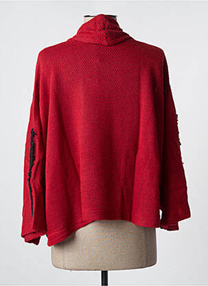 Gilet manches longues rouge MALOKA femme