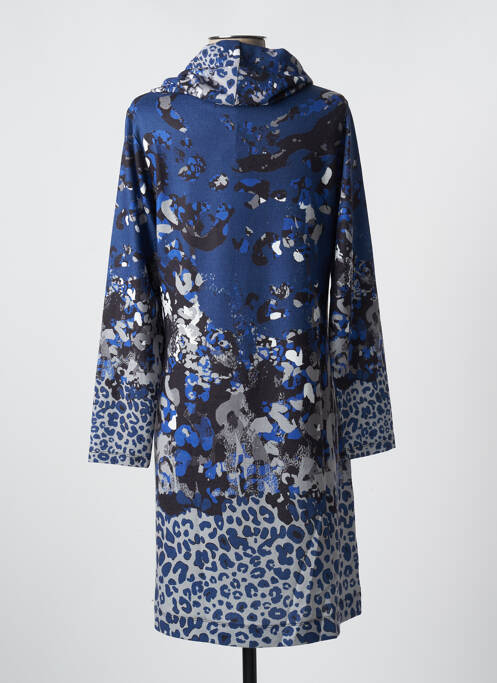 Robe mi-longue bleu MALOKA pour femme