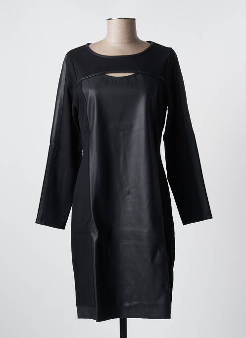 Robe mi-longue noir MALOKA pour femme