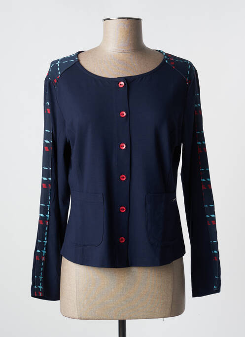 Veste casual bleu MALOKA pour femme