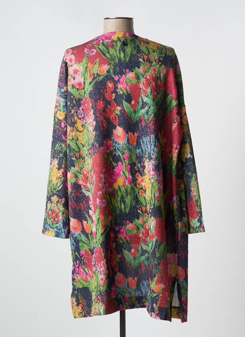 Gilet manches longues bleu MALOKA pour femme