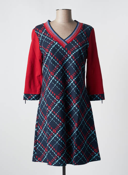 Robe mi-longue rouge MALOKA pour femme